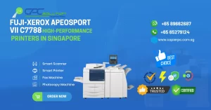 Secure and scalable Fuji-Xerox ApeosPort VII C7788 multifunction printer.